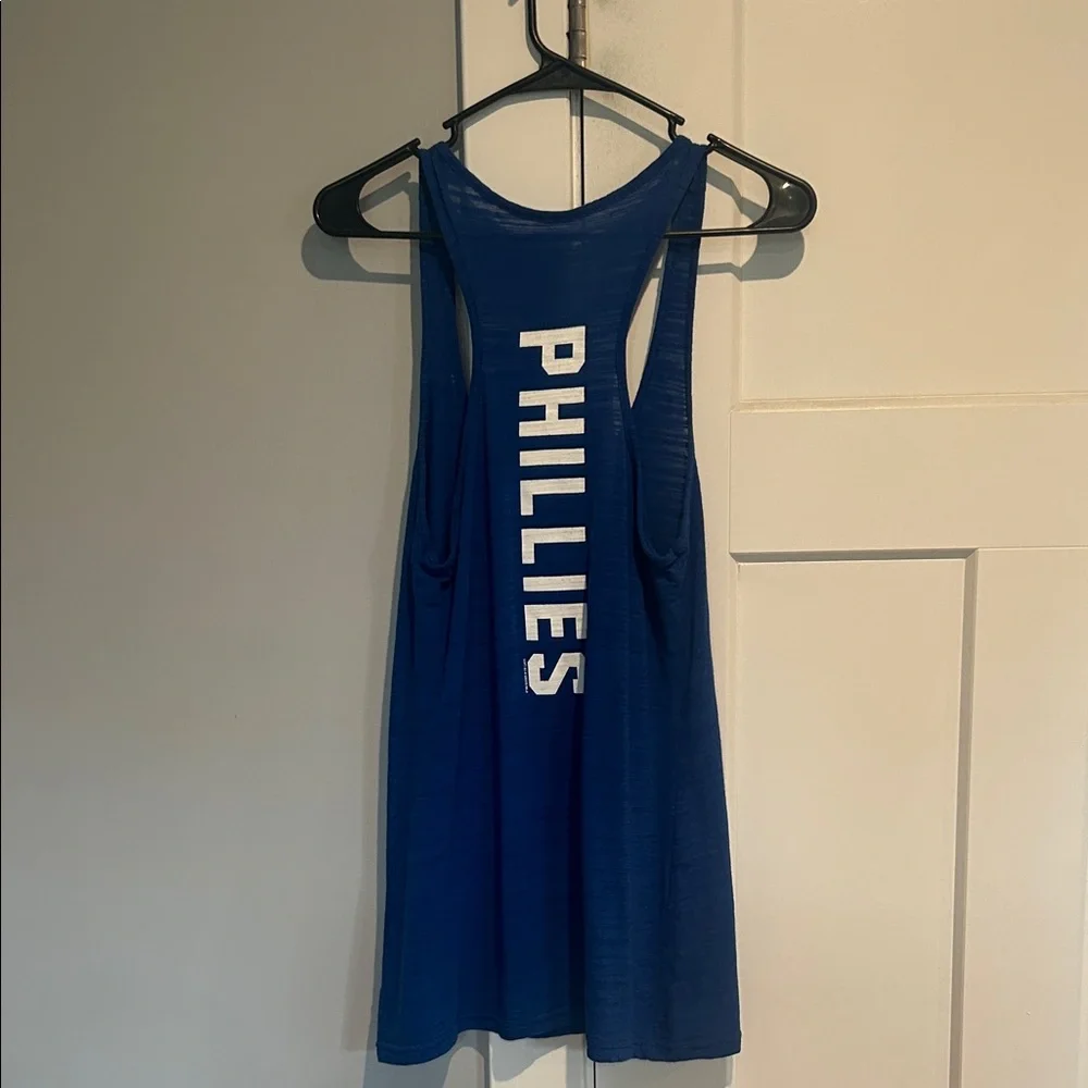 Blue Tank Top with Red Logo - Picture 2 of 2